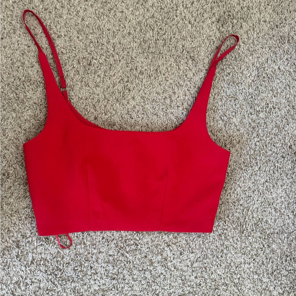 Elegant Red Women's Top from Glue